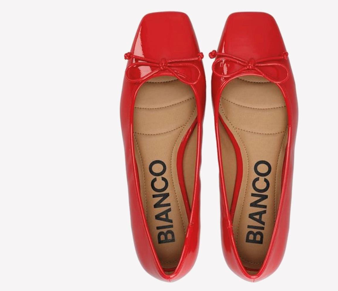 BIAROSE Karre Ballet flat Rød lakk