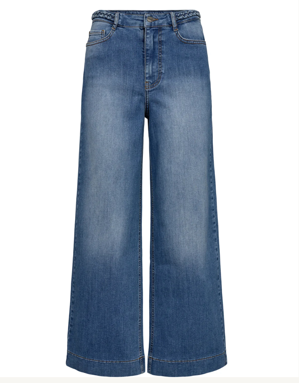 NUPARIS CROPPED Jeans Blå