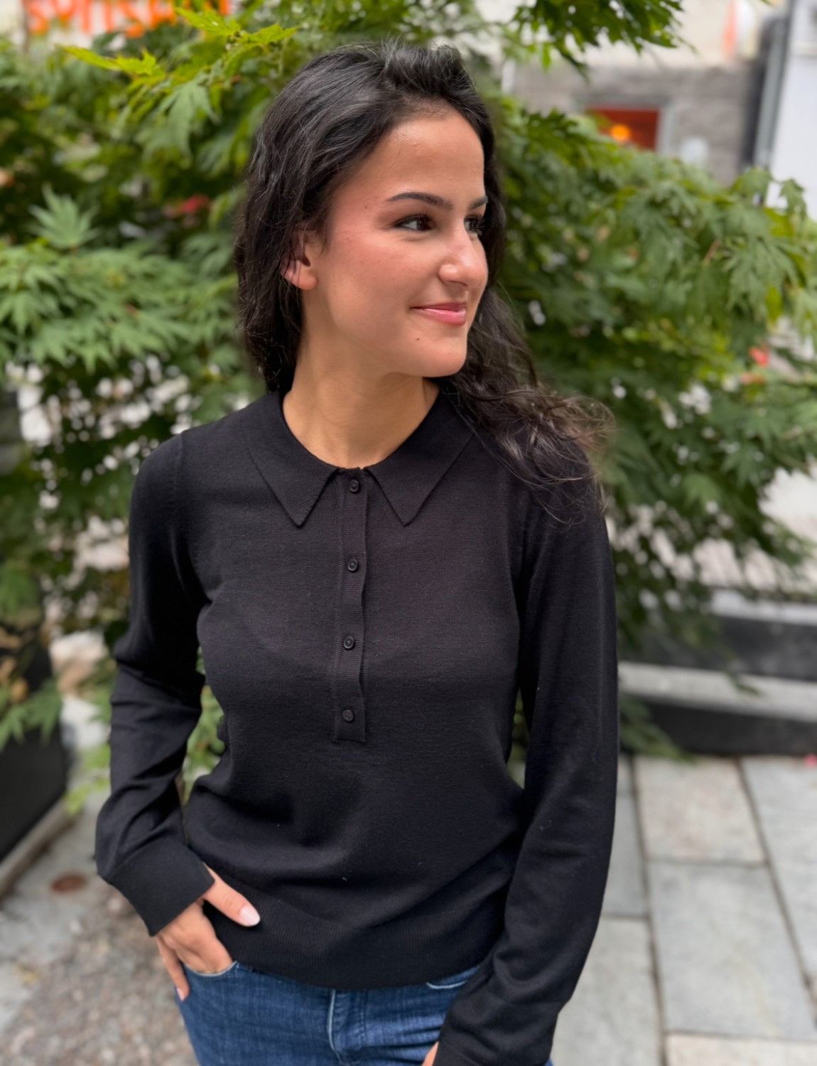 CUebba Annemette Genser Sort