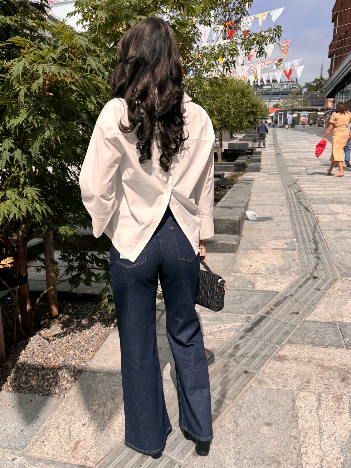 PZLIRA UHW Jeans Wide Leg Blå