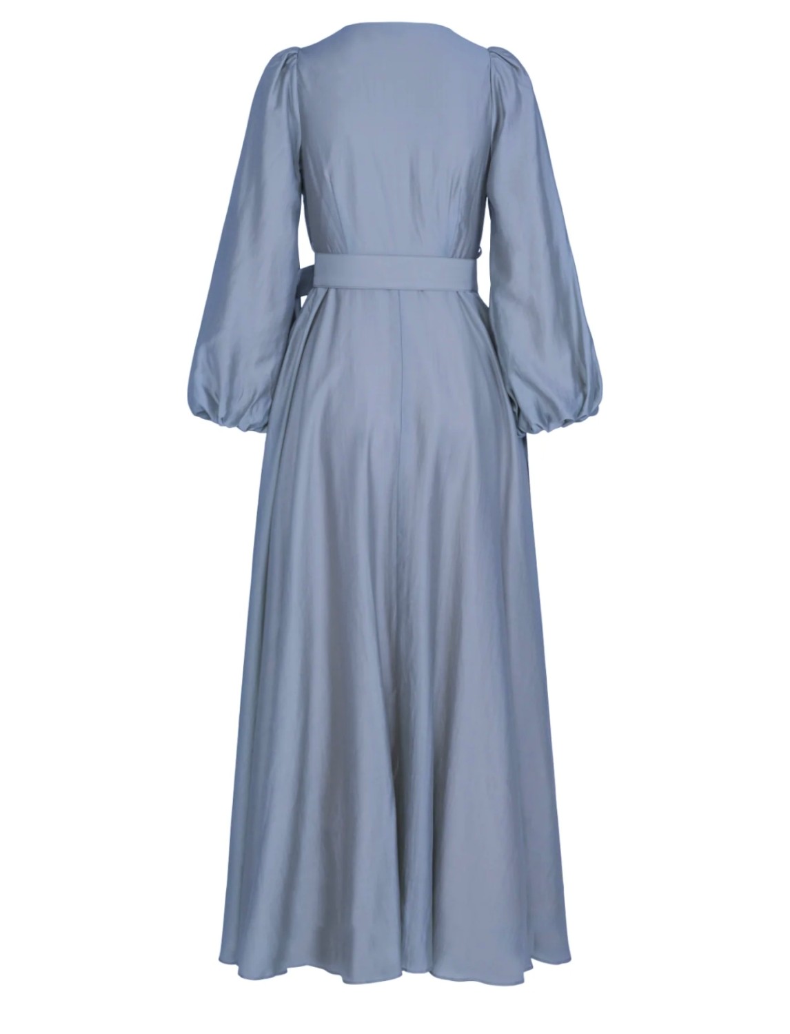Queen dress long dusty blue