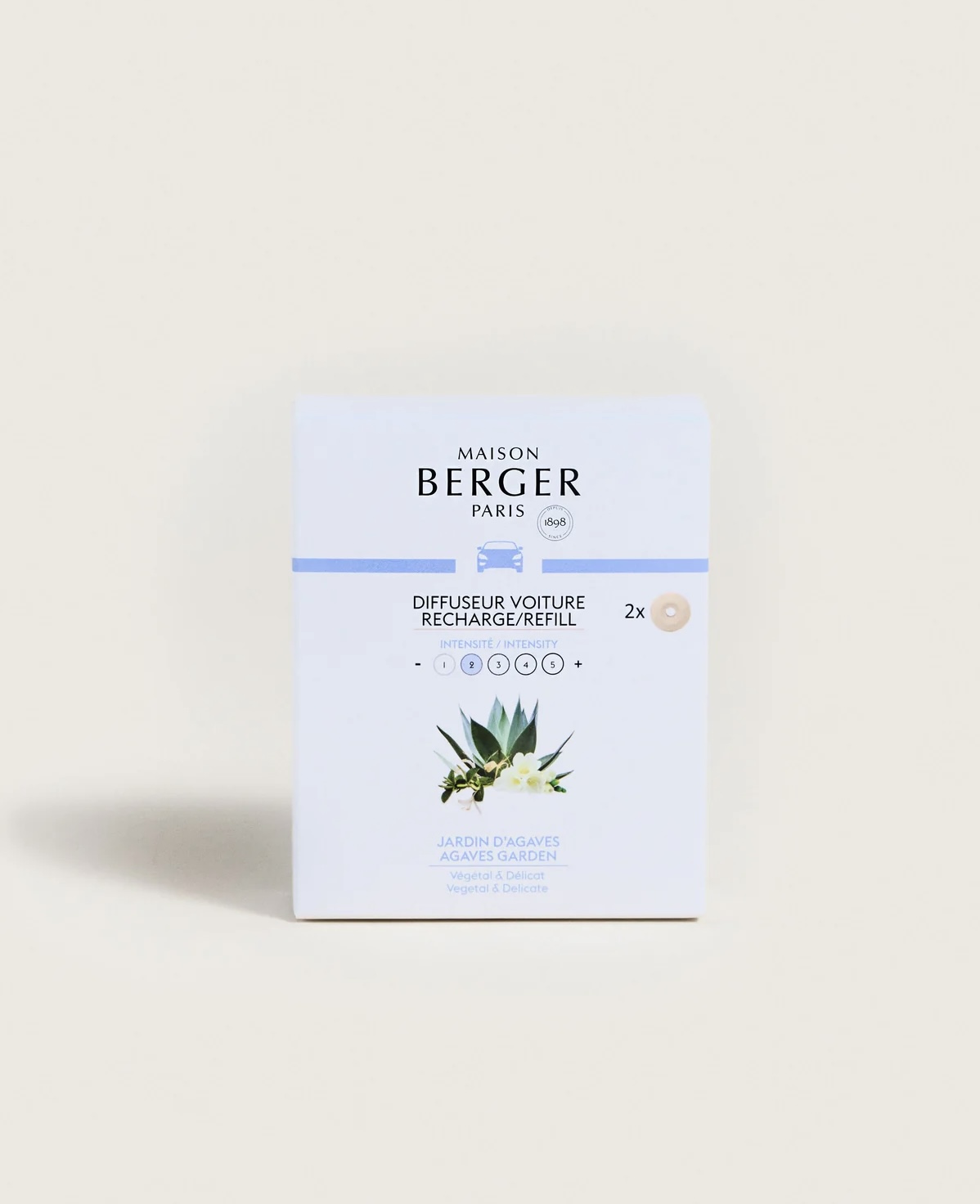 Agaves garden car diffuser refills 2pk