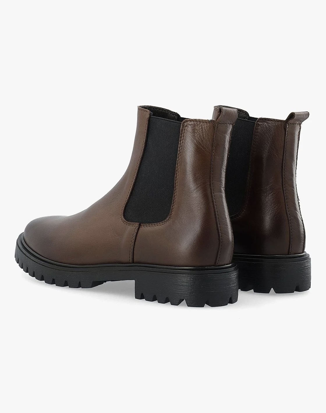 BIAGINA chelsea boot smooth leather brun