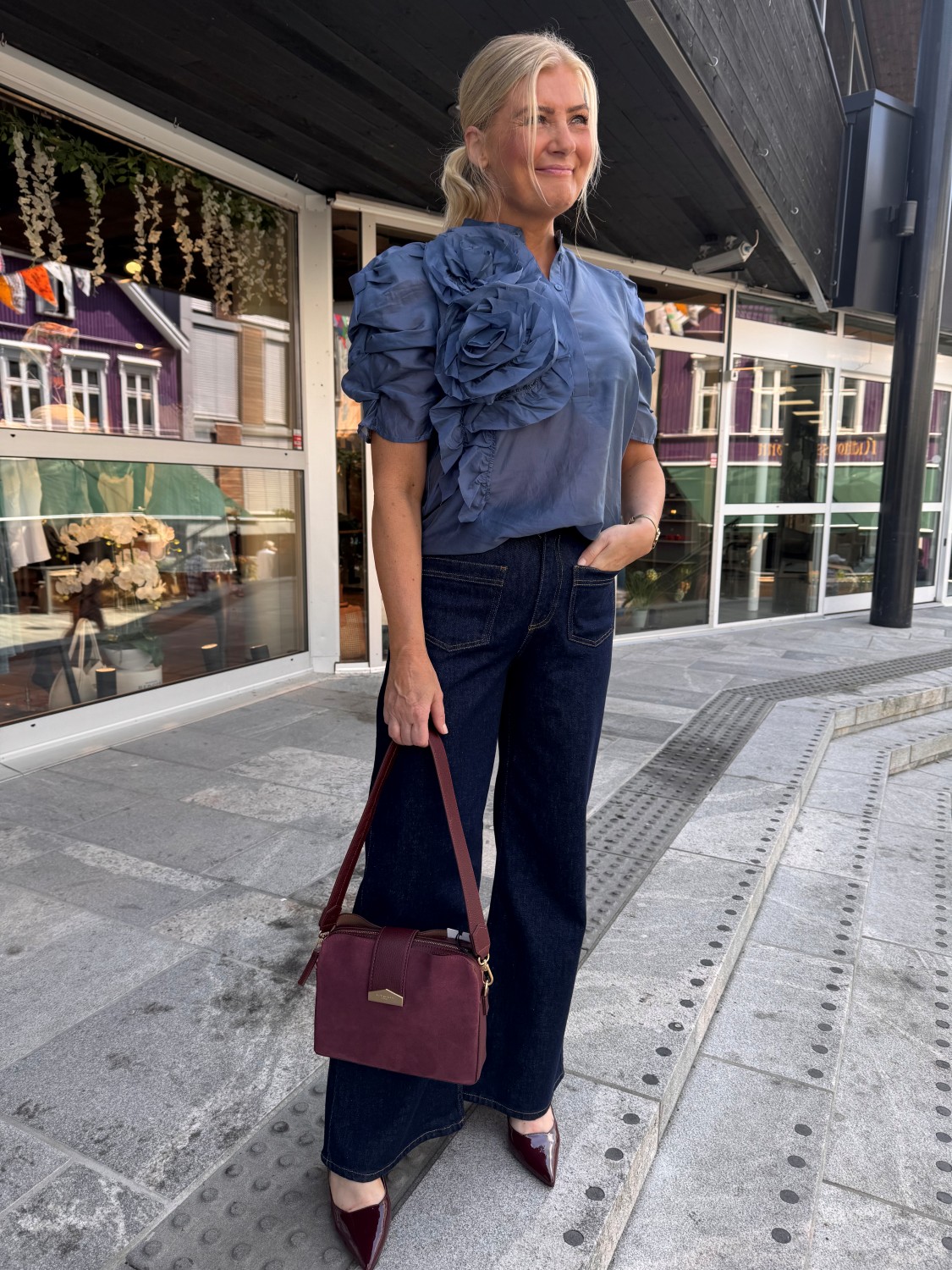 AnnsofiGO Blouse Blå