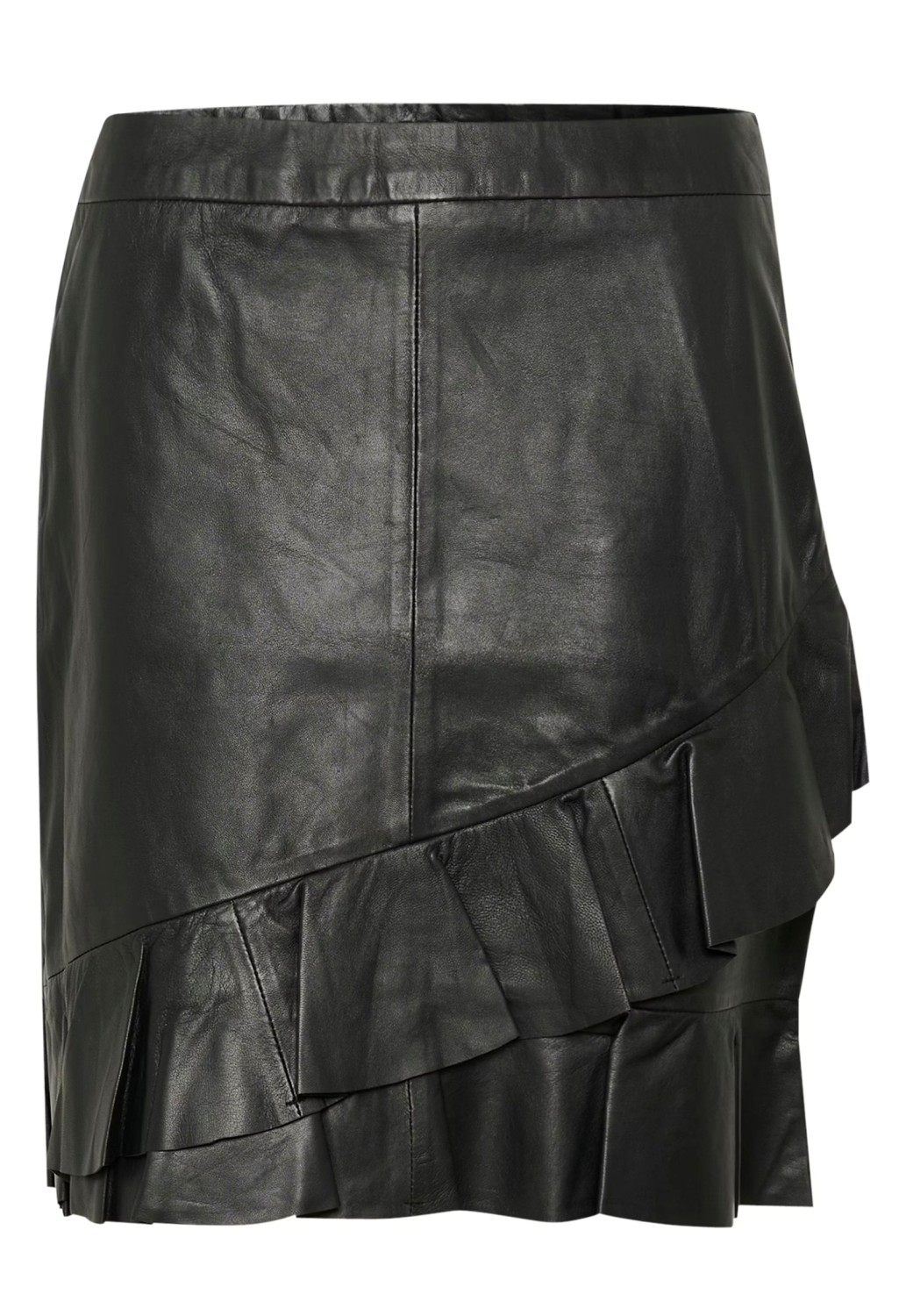CUATAM CANJA Leather skirt Sort