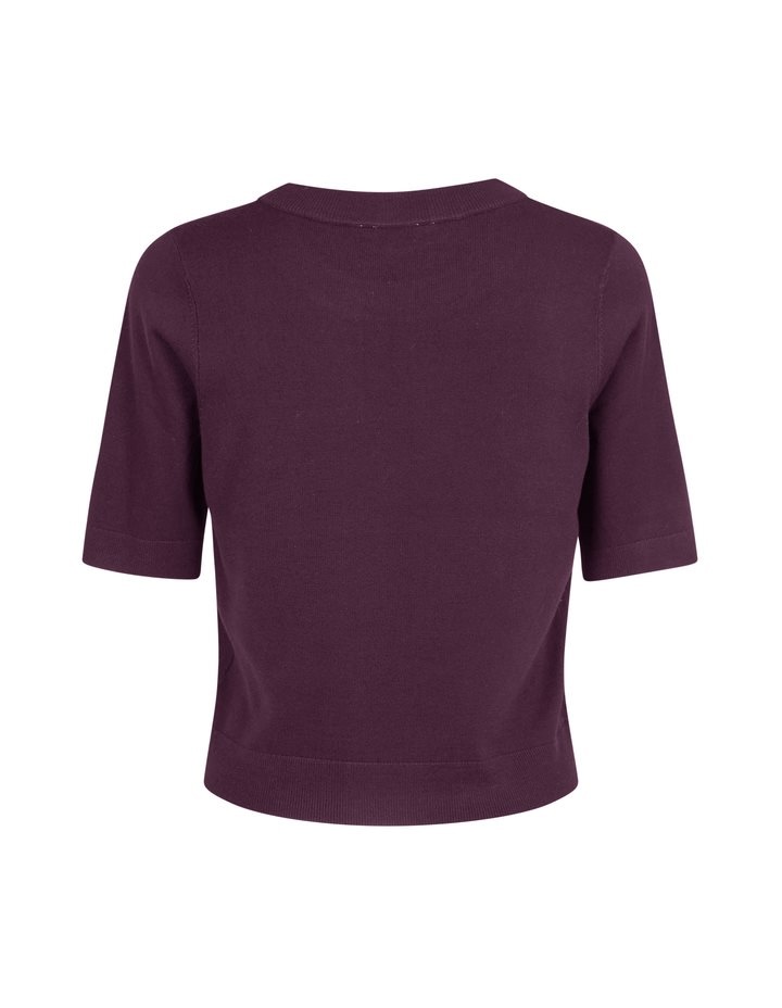 BRAVANI Carla knit top Burgunder