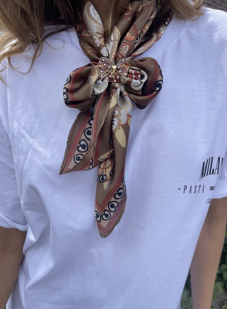 Skjerf bandana brun