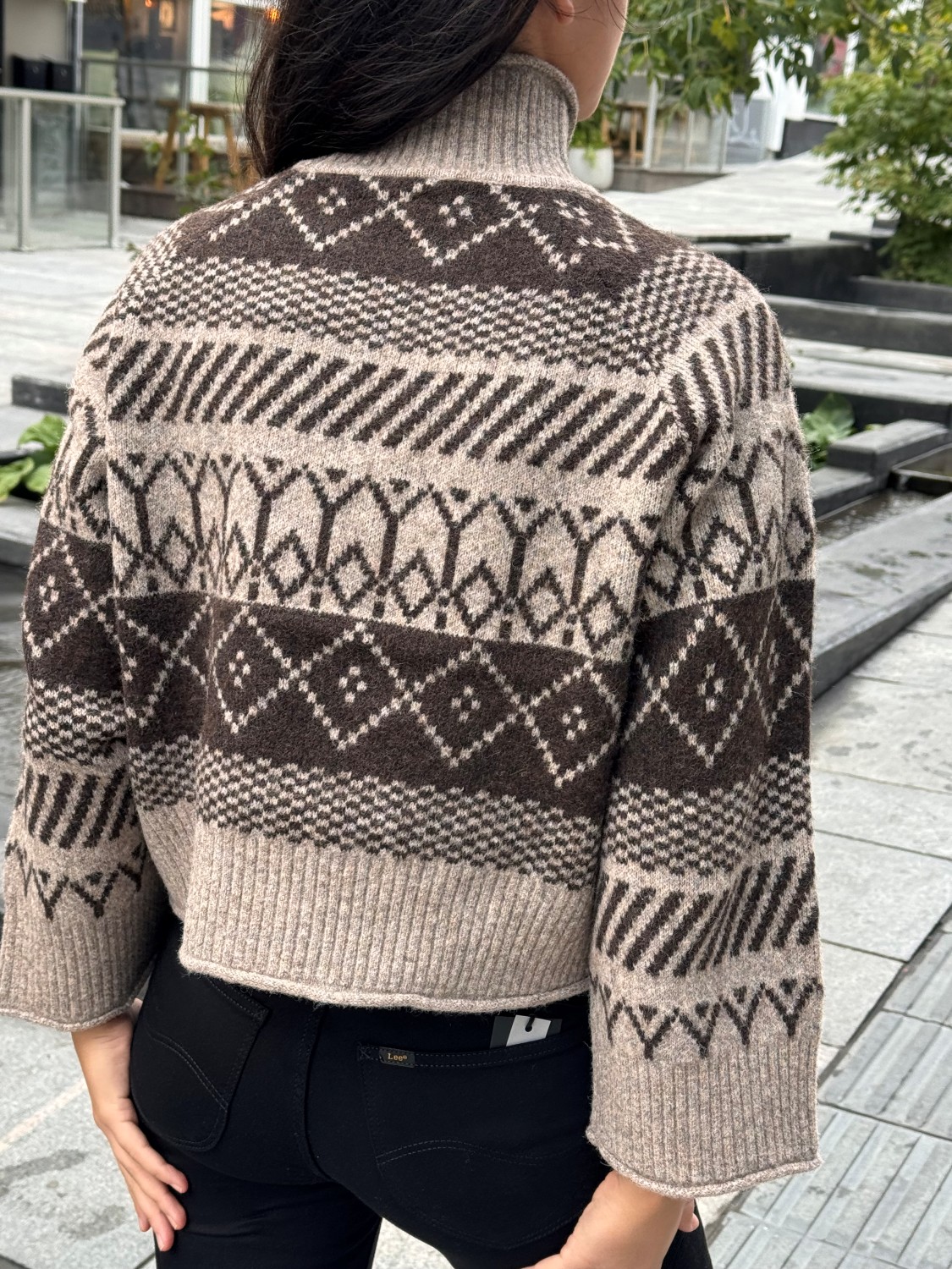 MichaSZ rollneck fondue fudge melange brun