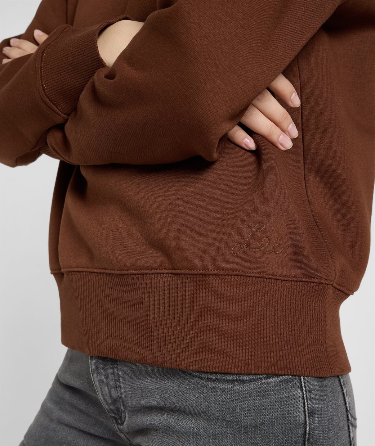 Lee raglan crew sws luxe brown