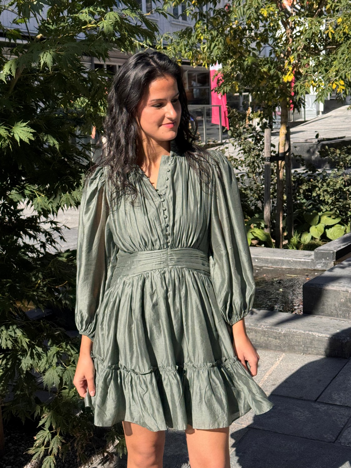 VANITY DRESS Kort Hunter Green