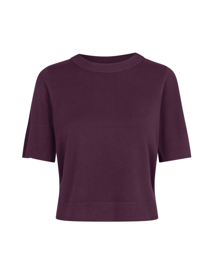 BRAVANI Carla knit top Burgunder