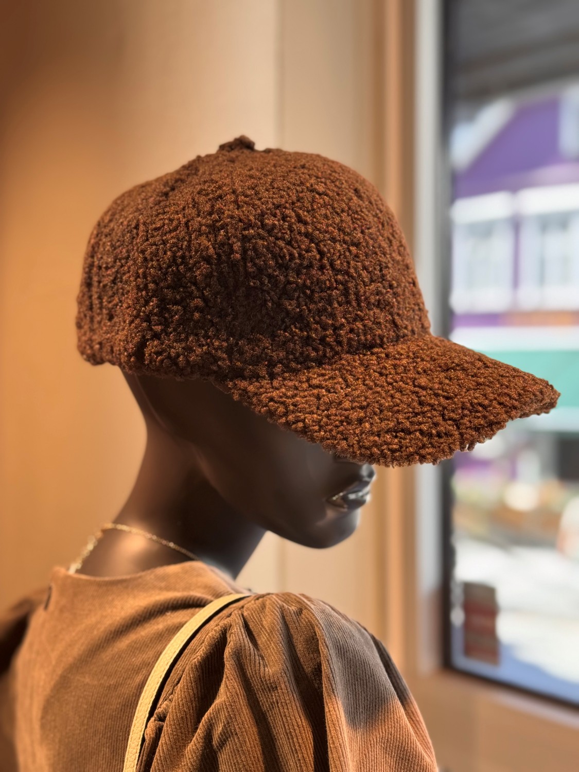 Caps teddy cara mørk brun