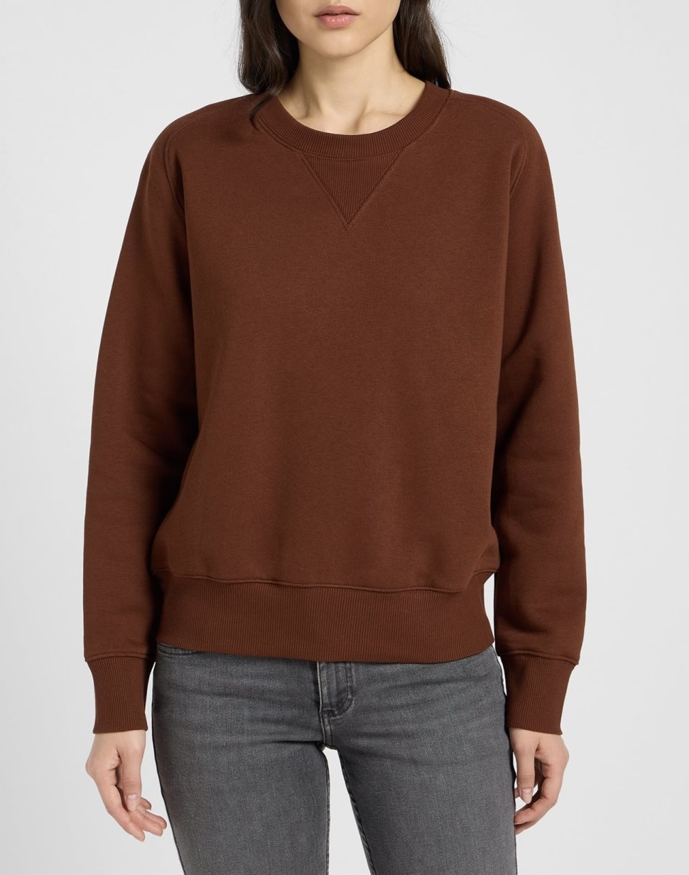 Lee raglan crew sws luxe brown