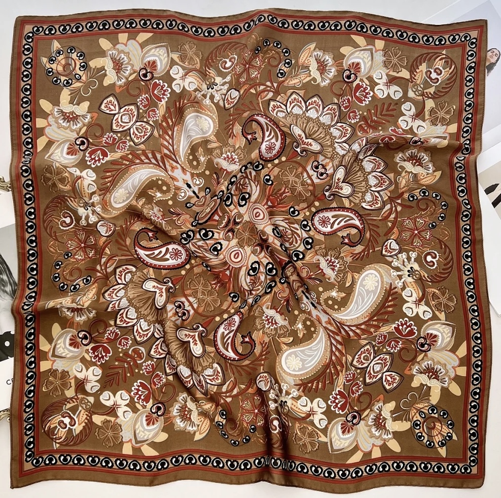 Skjerf bandana brun