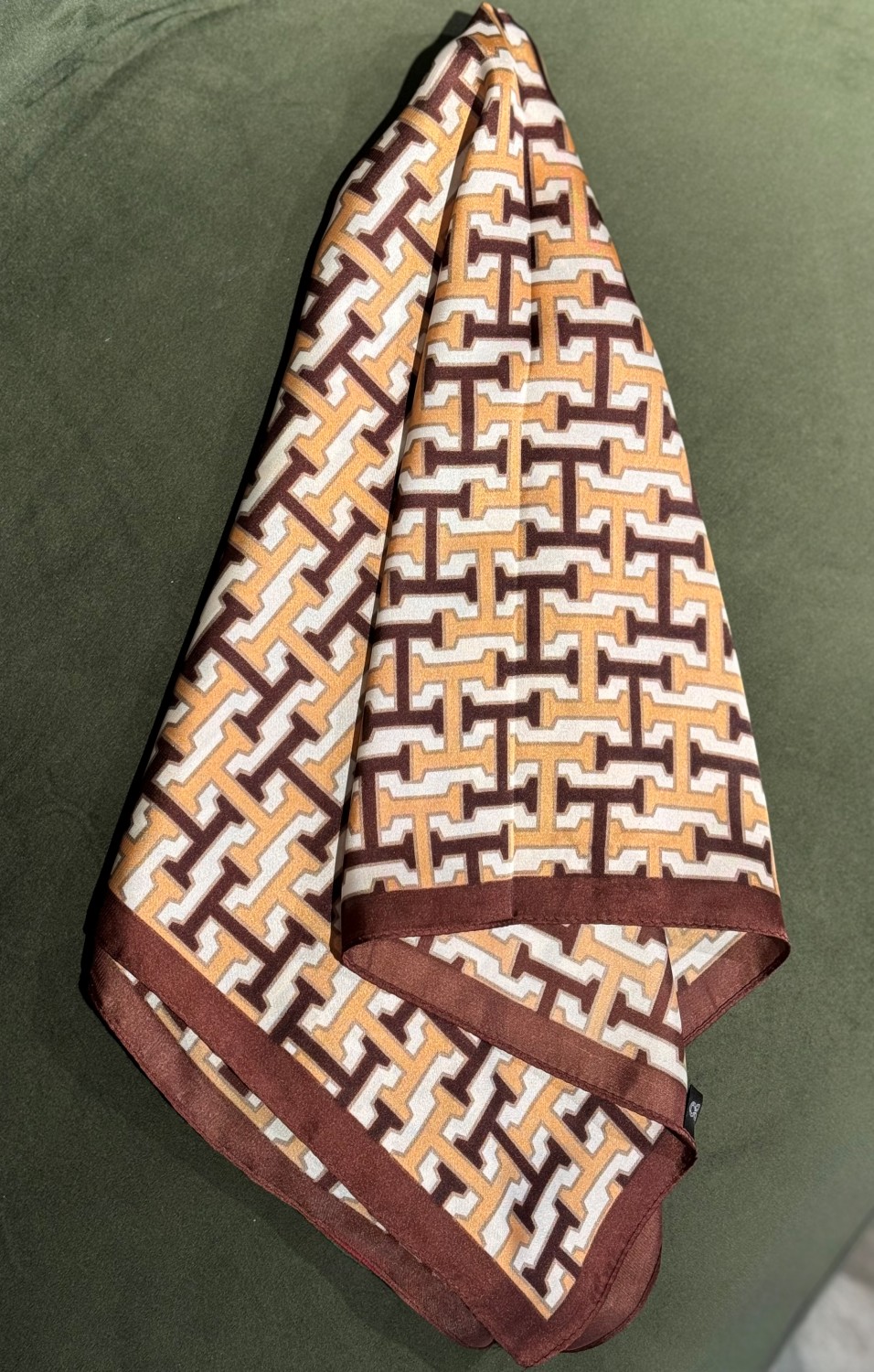 Skjerf bandana HH mørk brun