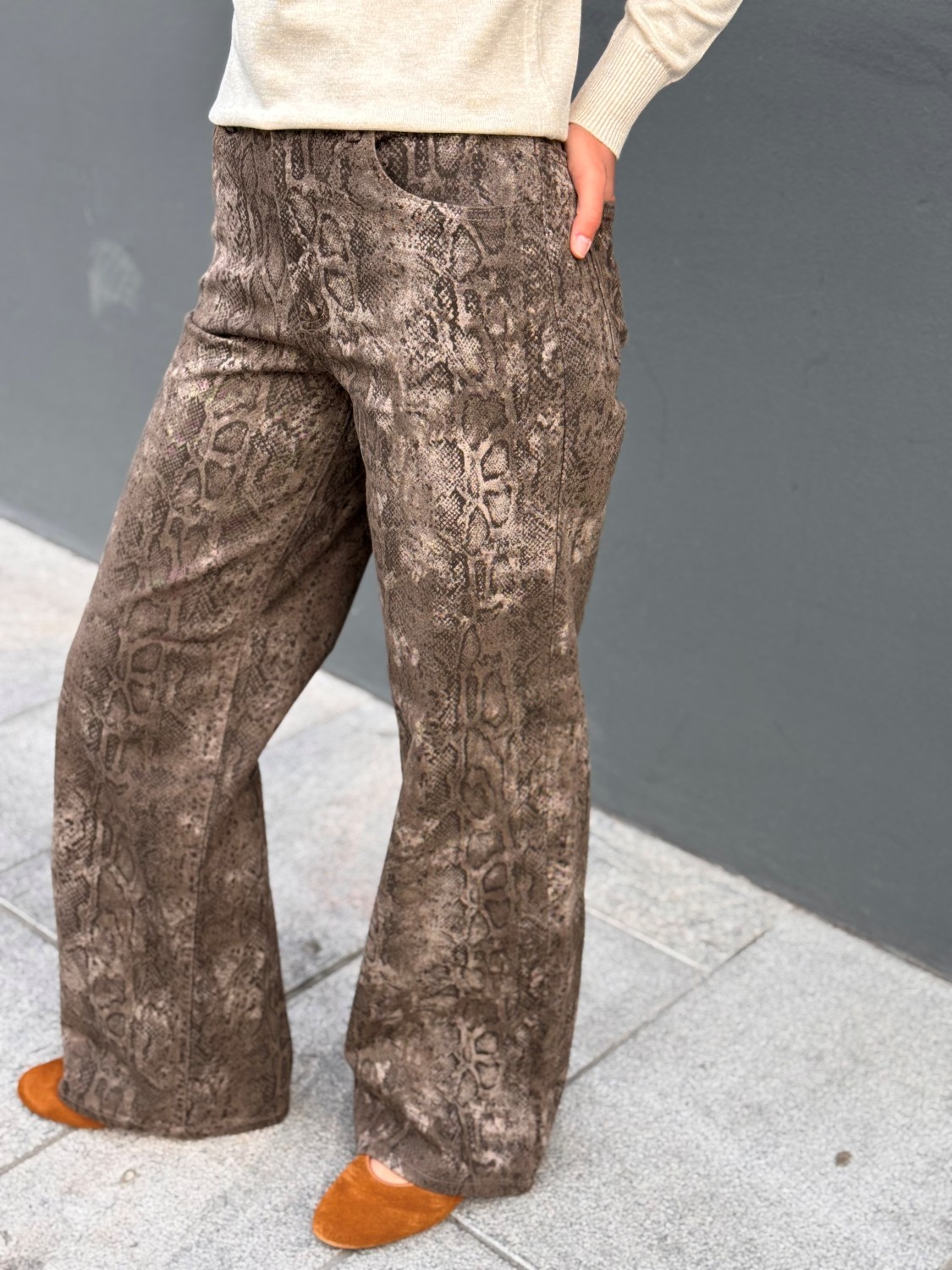 Vichia hw jeans fondue fudge/snake brun