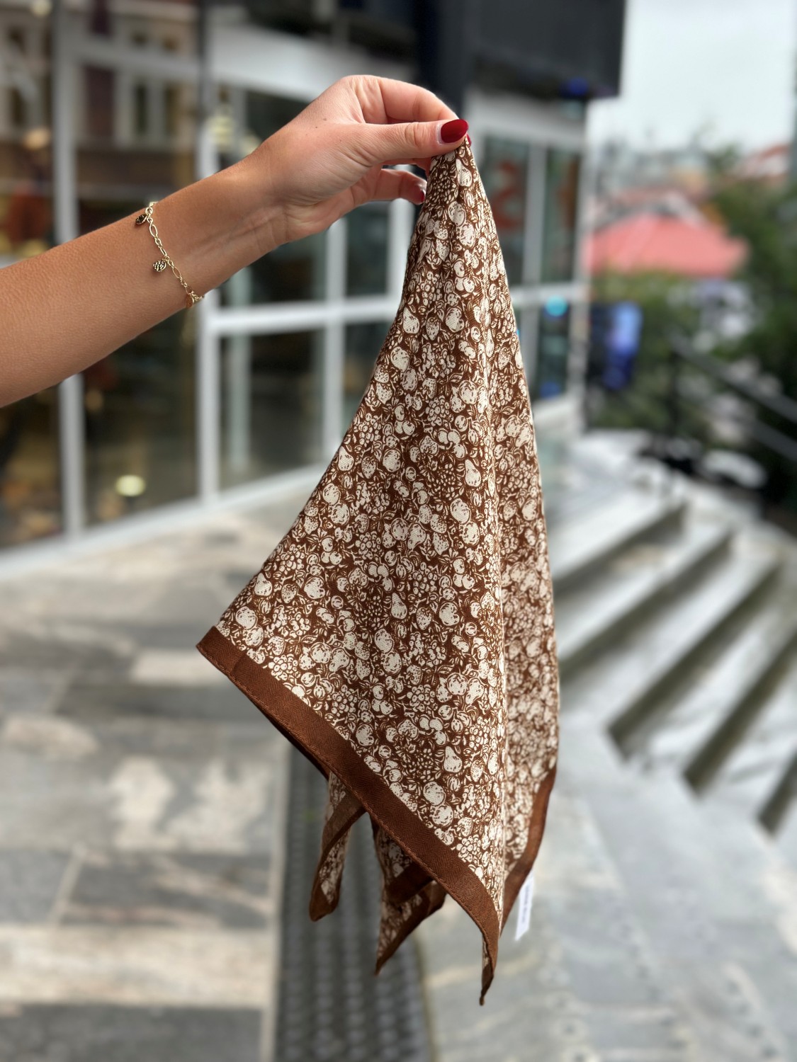 Skjerf bandana 19408 brun