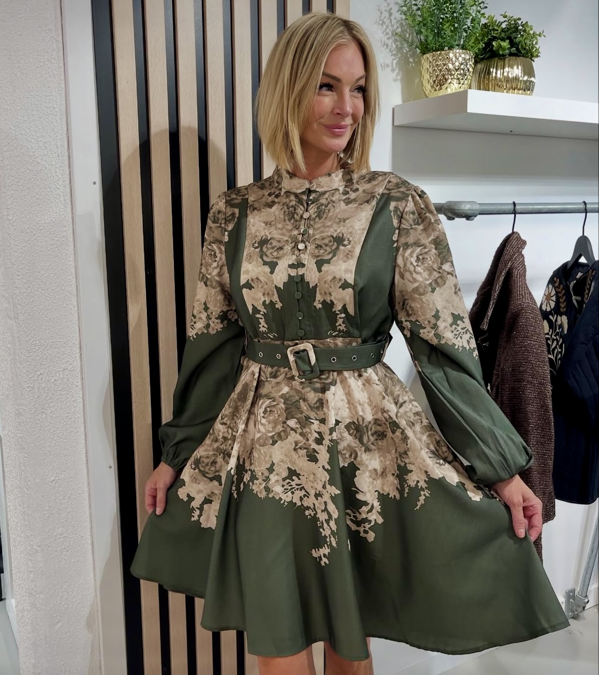 LECOCO LIVIA Dress Grønn