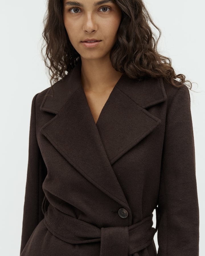 Kylan-m coat mørk brun