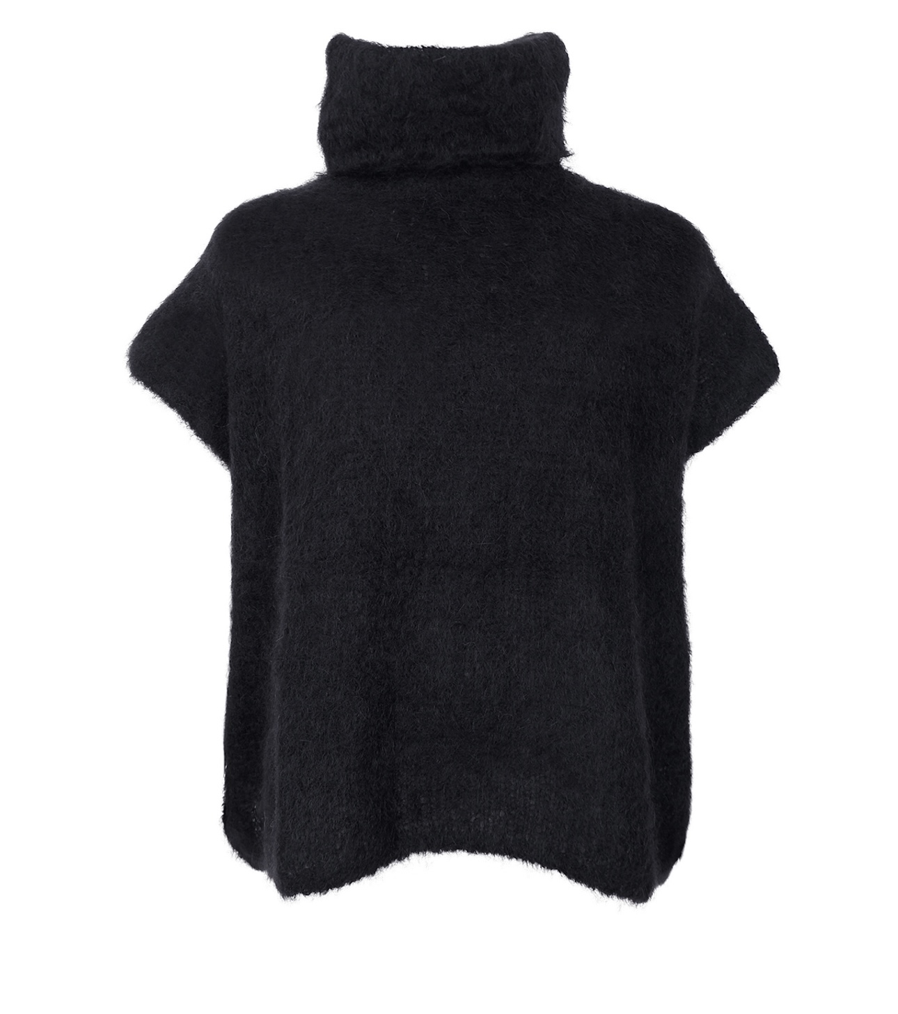 BCBJOERK ROLLNECK Mohair vest Sort