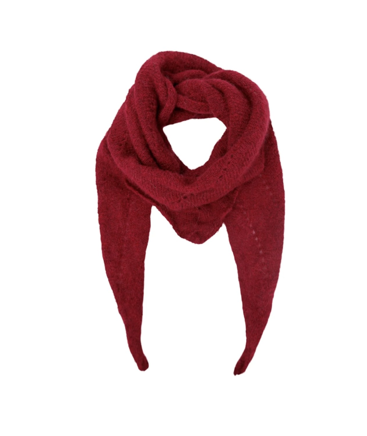BCDELL Mini skjerf burgunder