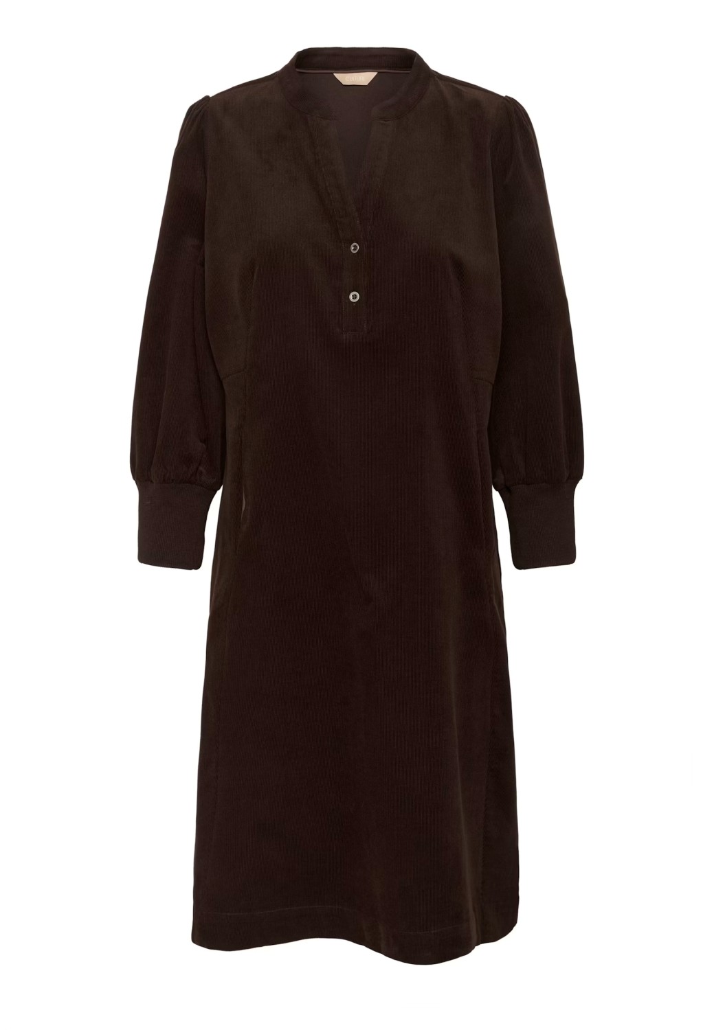 CURHAENA Cord Dress Brun