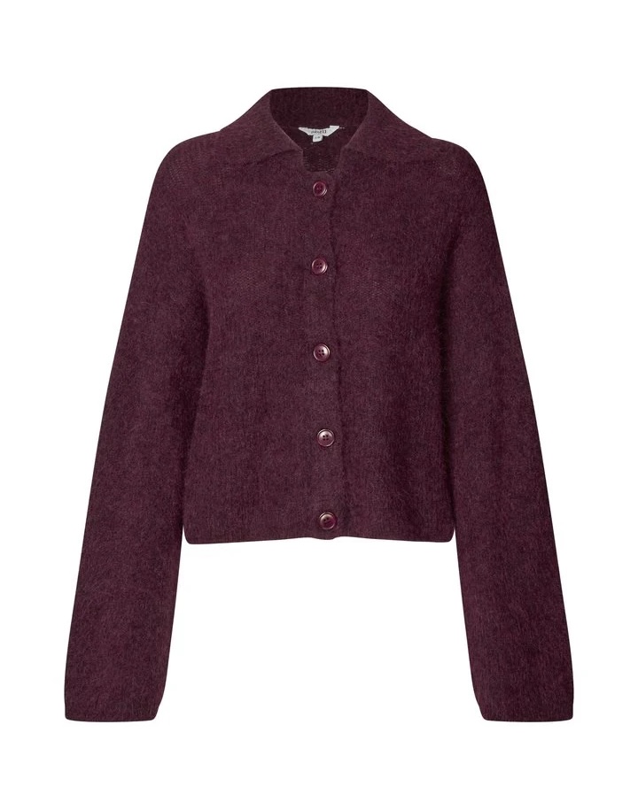 Layra-m sunday cardigan burgunder