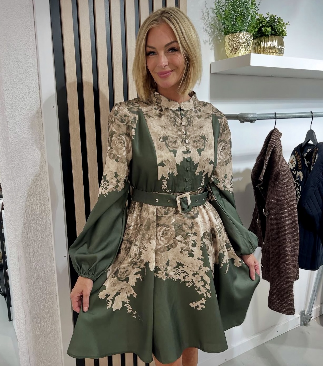 LECOCO LIVIA Dress Grønn