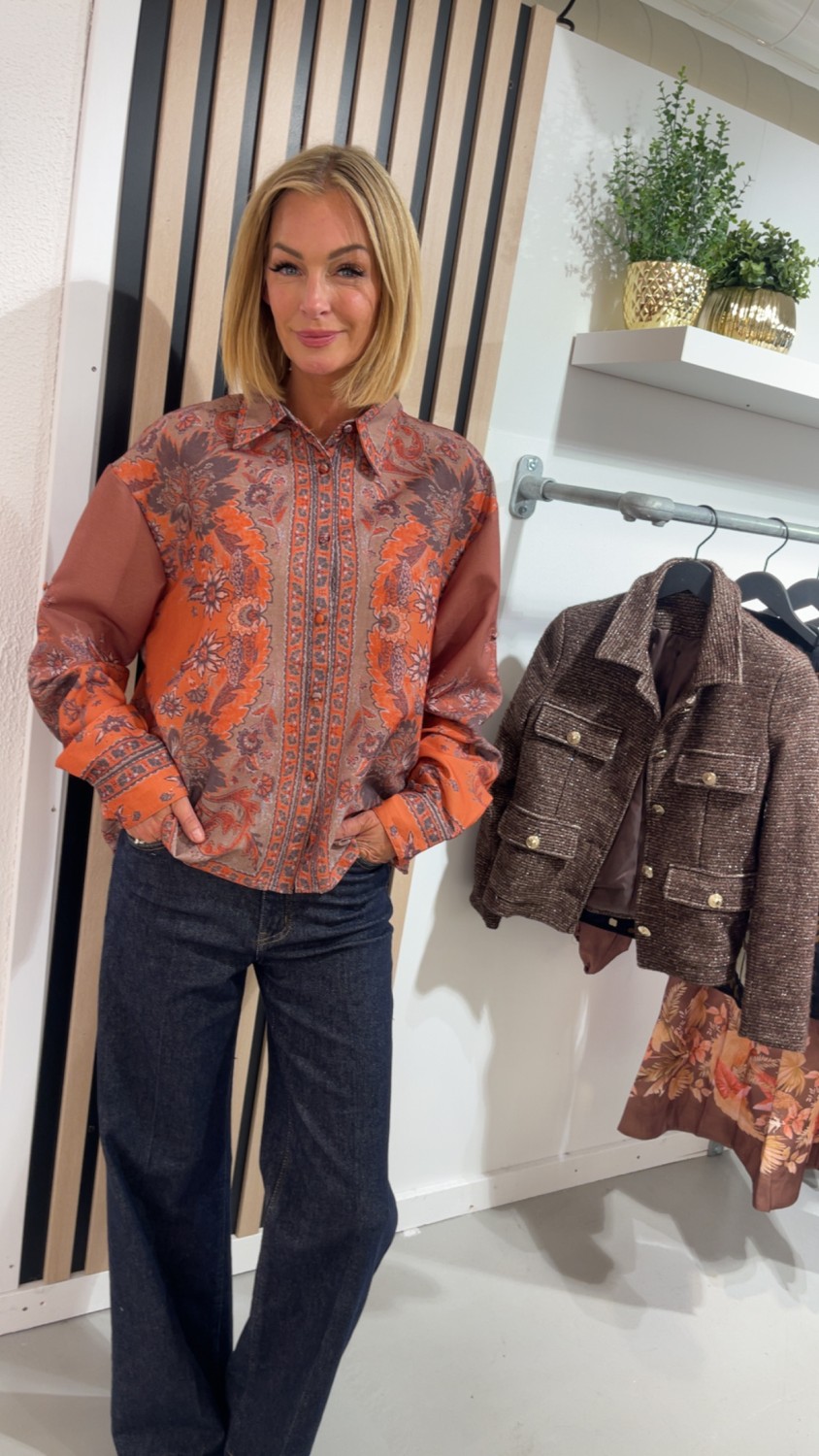 LECOCO PENNA Blouse Rust
