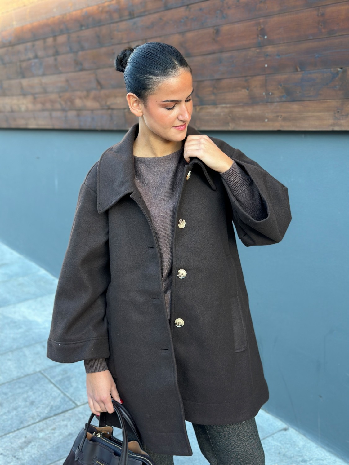 NUKIMBERLY Coat Brun