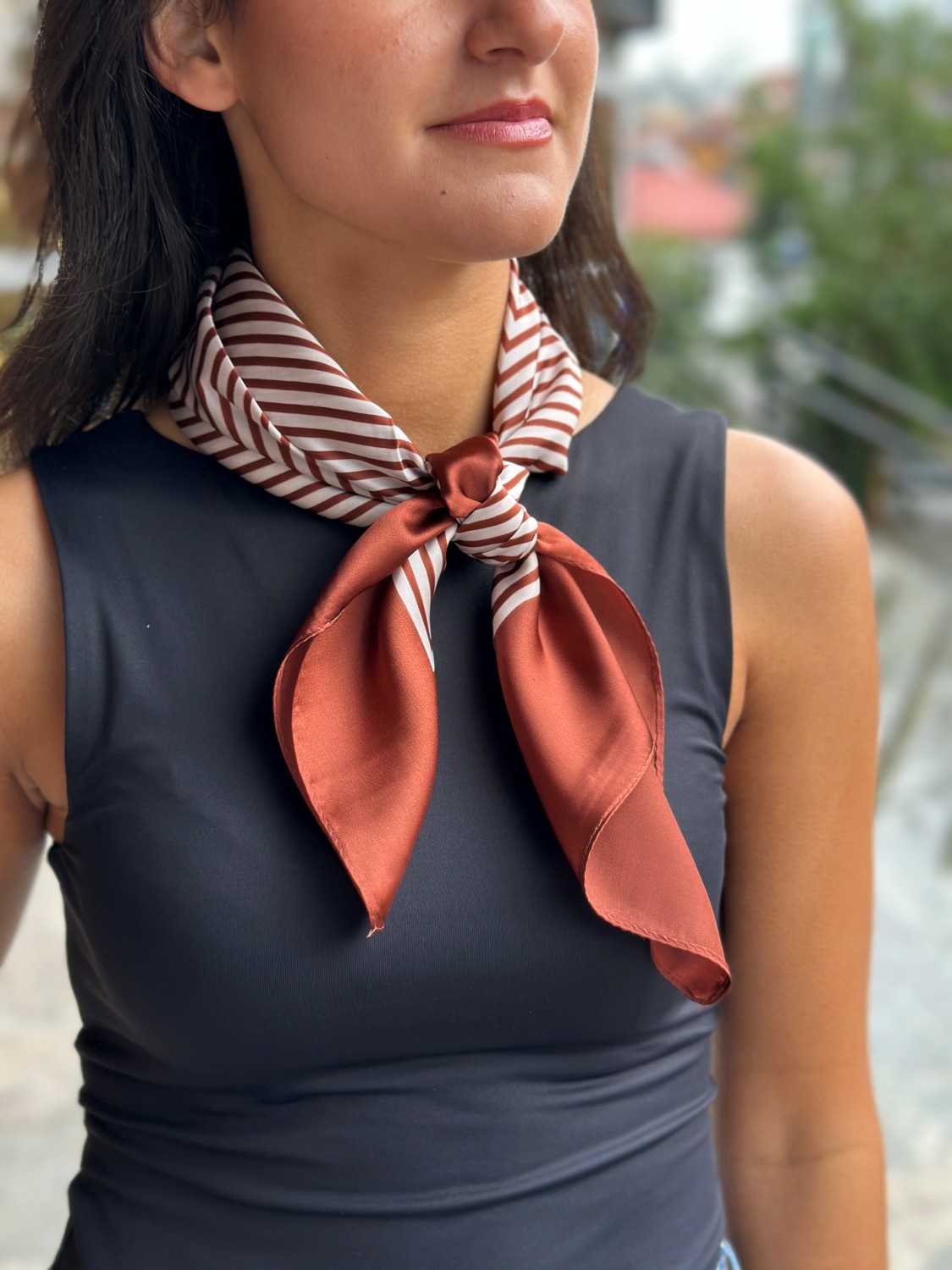 Skjerf bandana 19340 brun