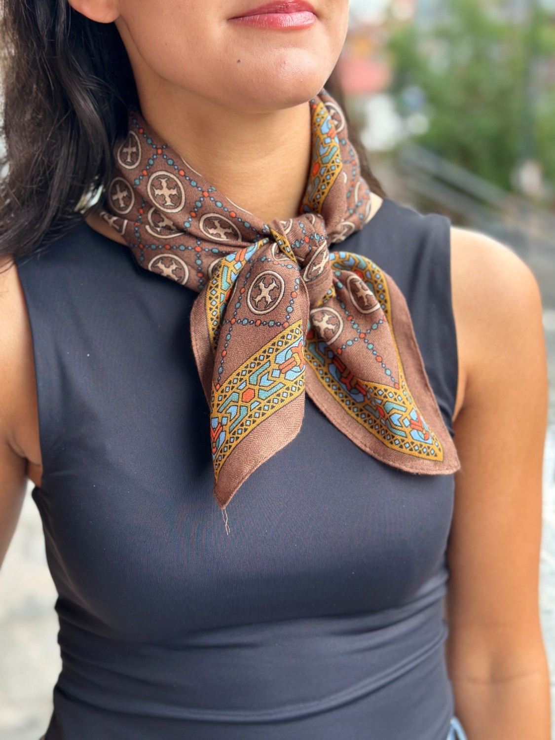 Skjerf bandana 19411 brun