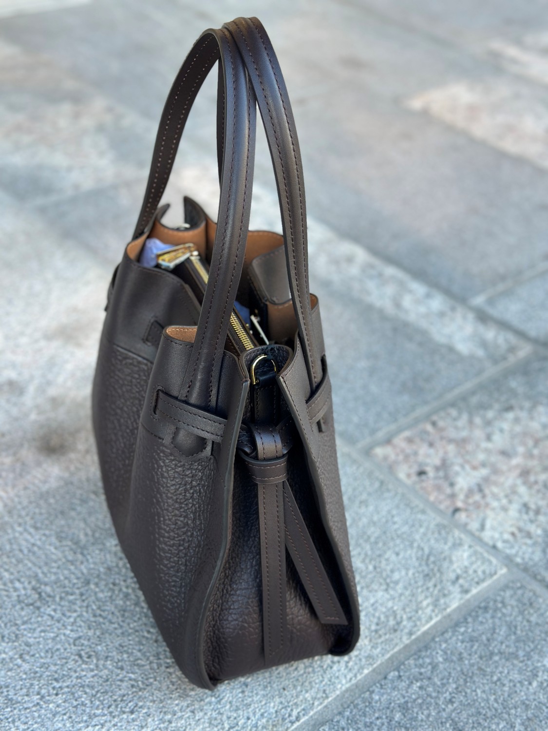 Blossom large 20032 marron mørk brun