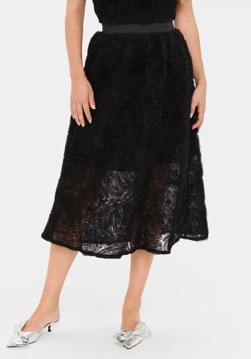 NimaSZ skirt blomster sort