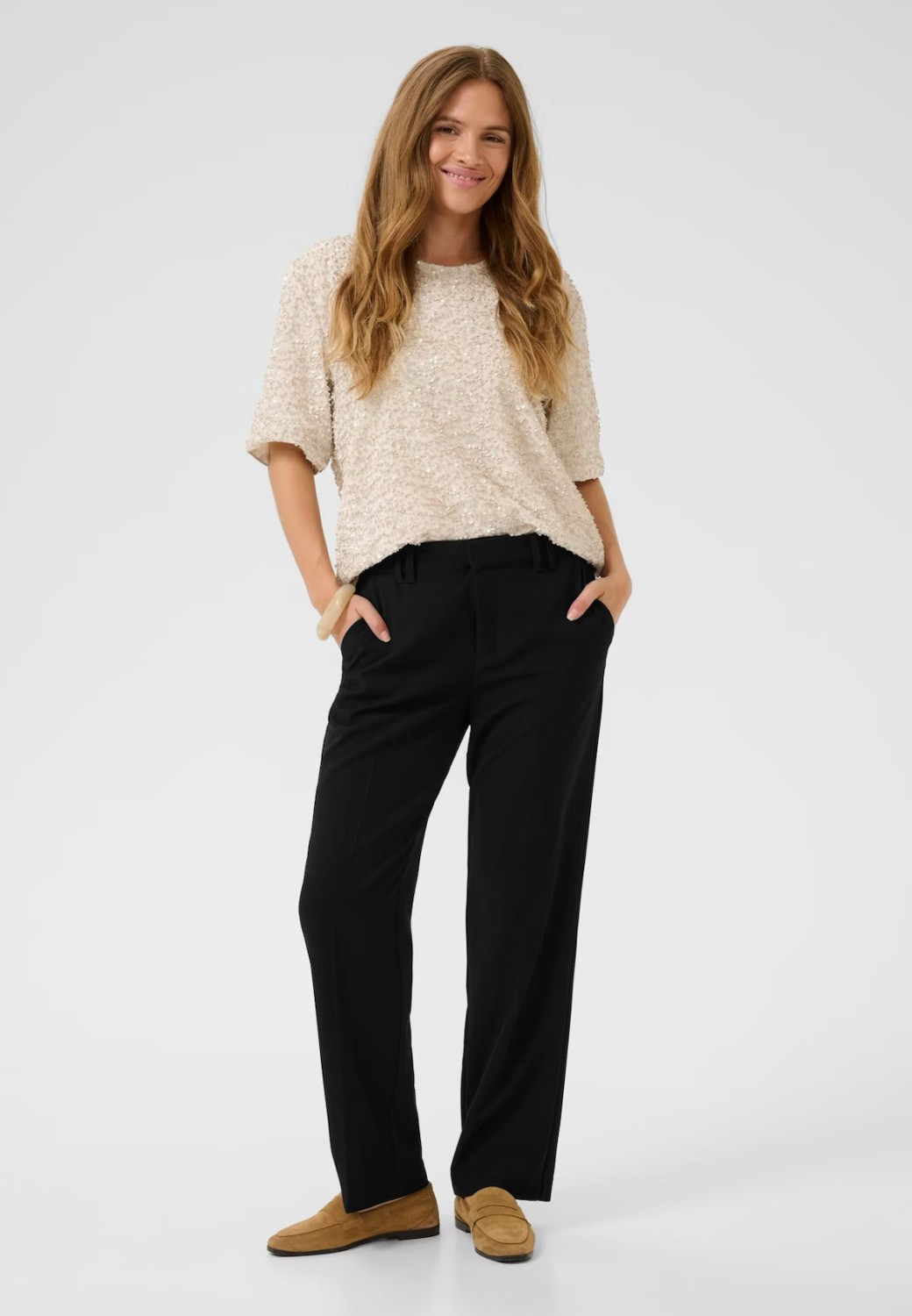 CUbelle clara cigarette pants sort