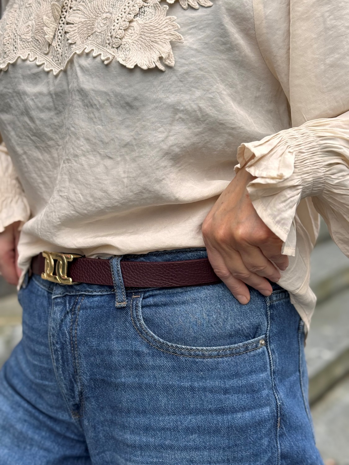 Bcenya belt burgunder