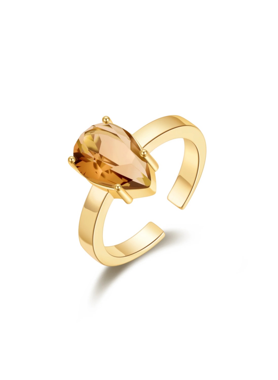 Ingelin ring gold brun 5