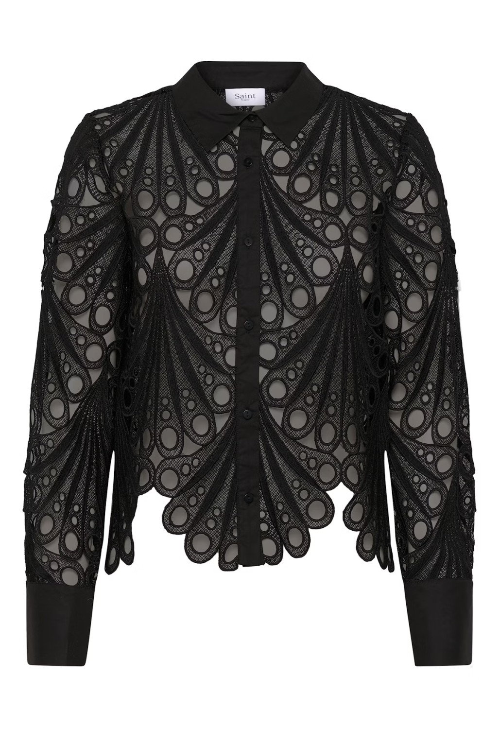 JiliannaSZ shirt gjennombrodert sort