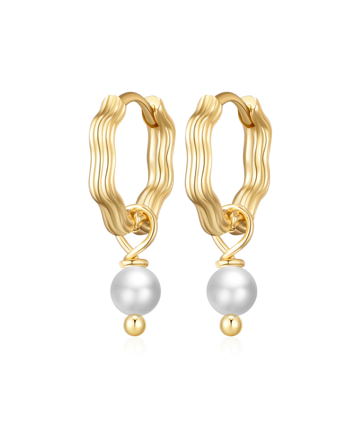 Schirin round ear gold hvit 5