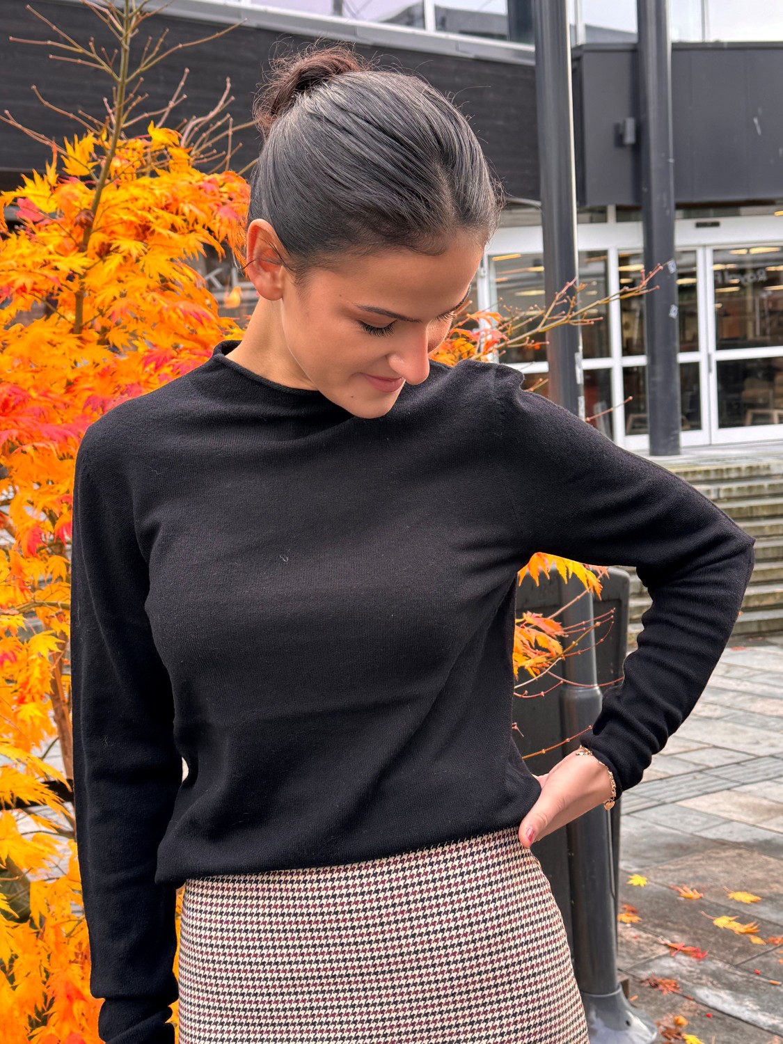 SLMolina mockneck pullover sort