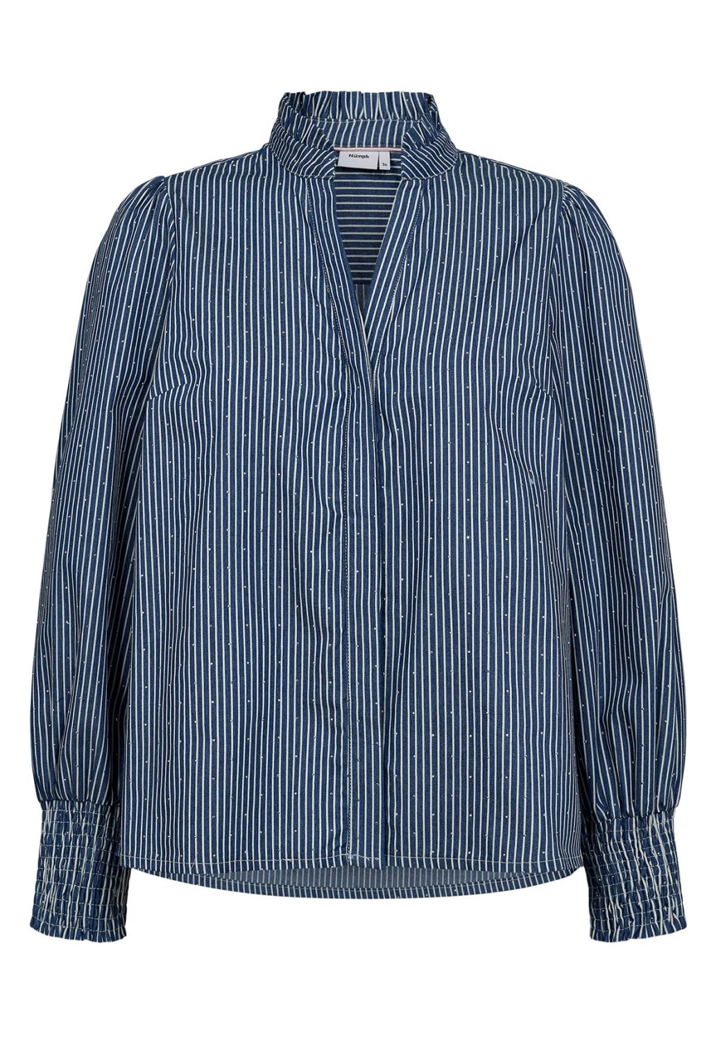NUEMILIE shirt medium blue denim blå