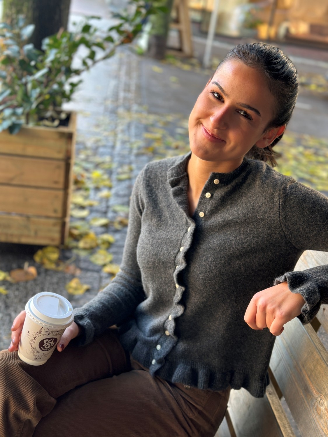 VIJACIA o-neck cardigan