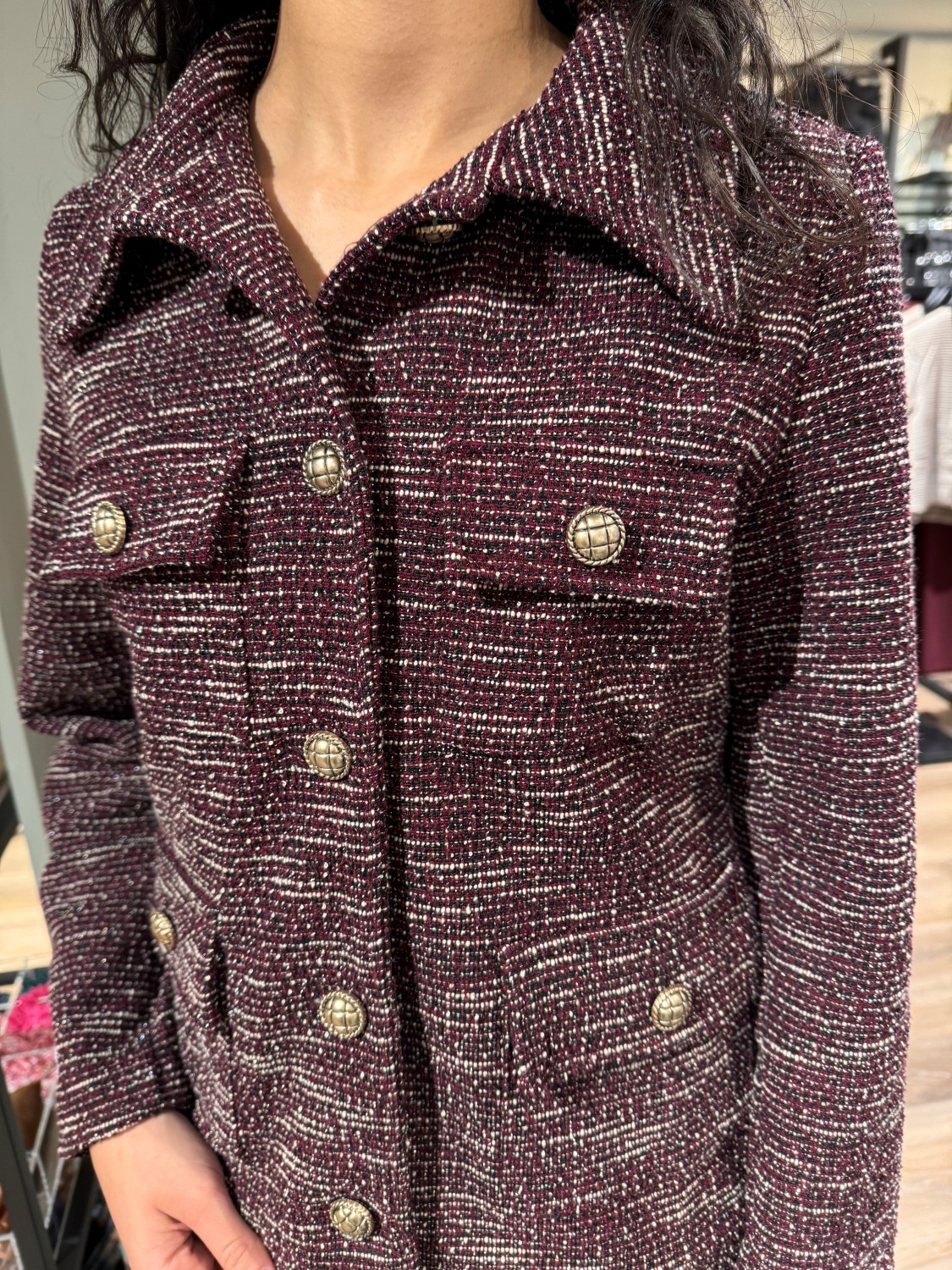 LYKKE Jakke Burgunder