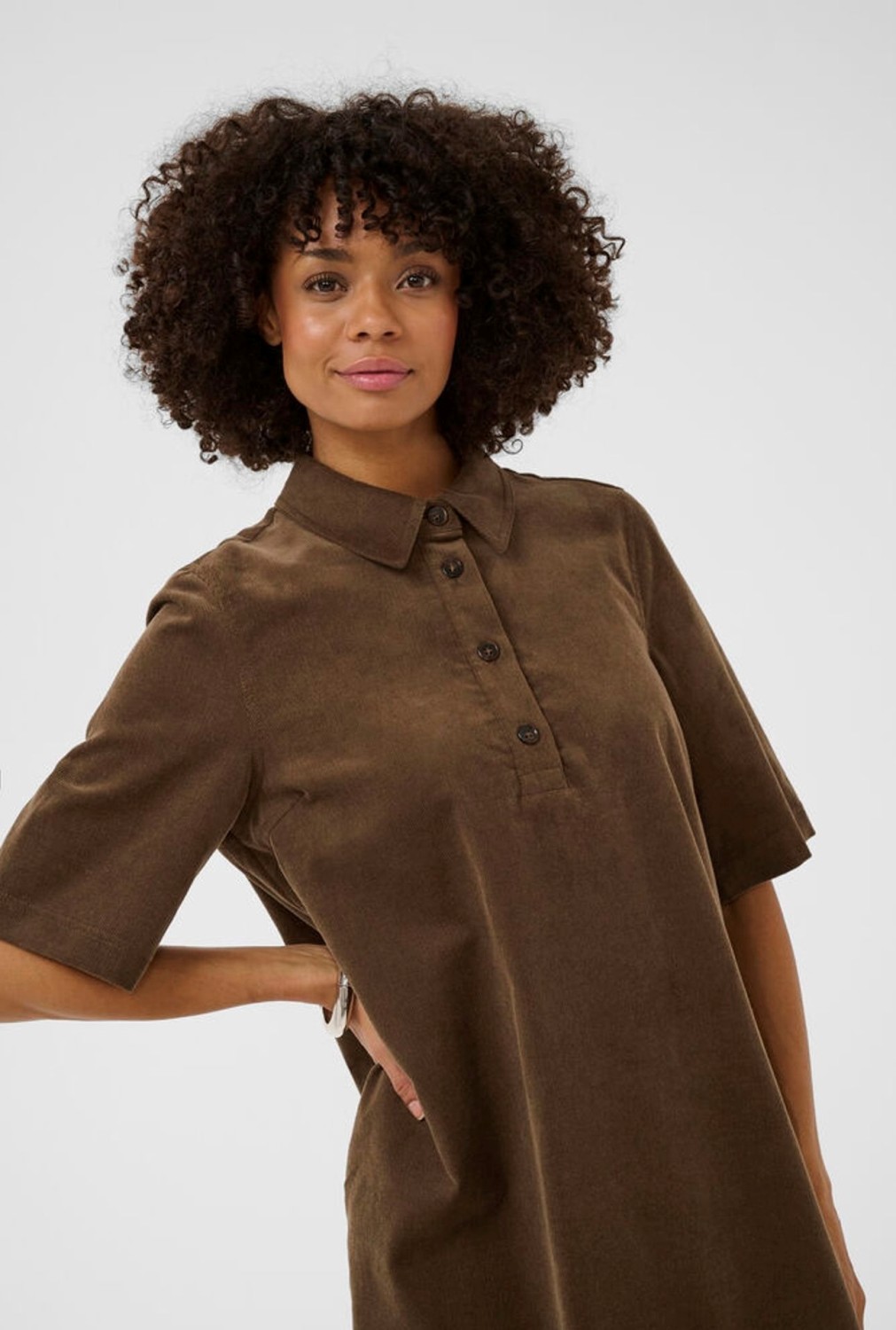 CUBETONIA Rhaena Dress Camel