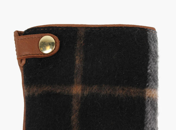 NOHR Celina skinnhanske ull Ruter