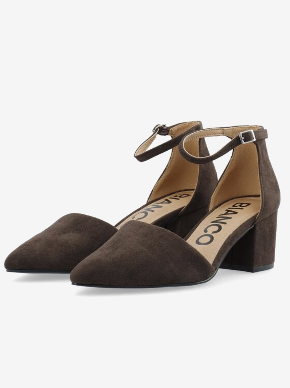 BIADEVIVED pump micro suede brun