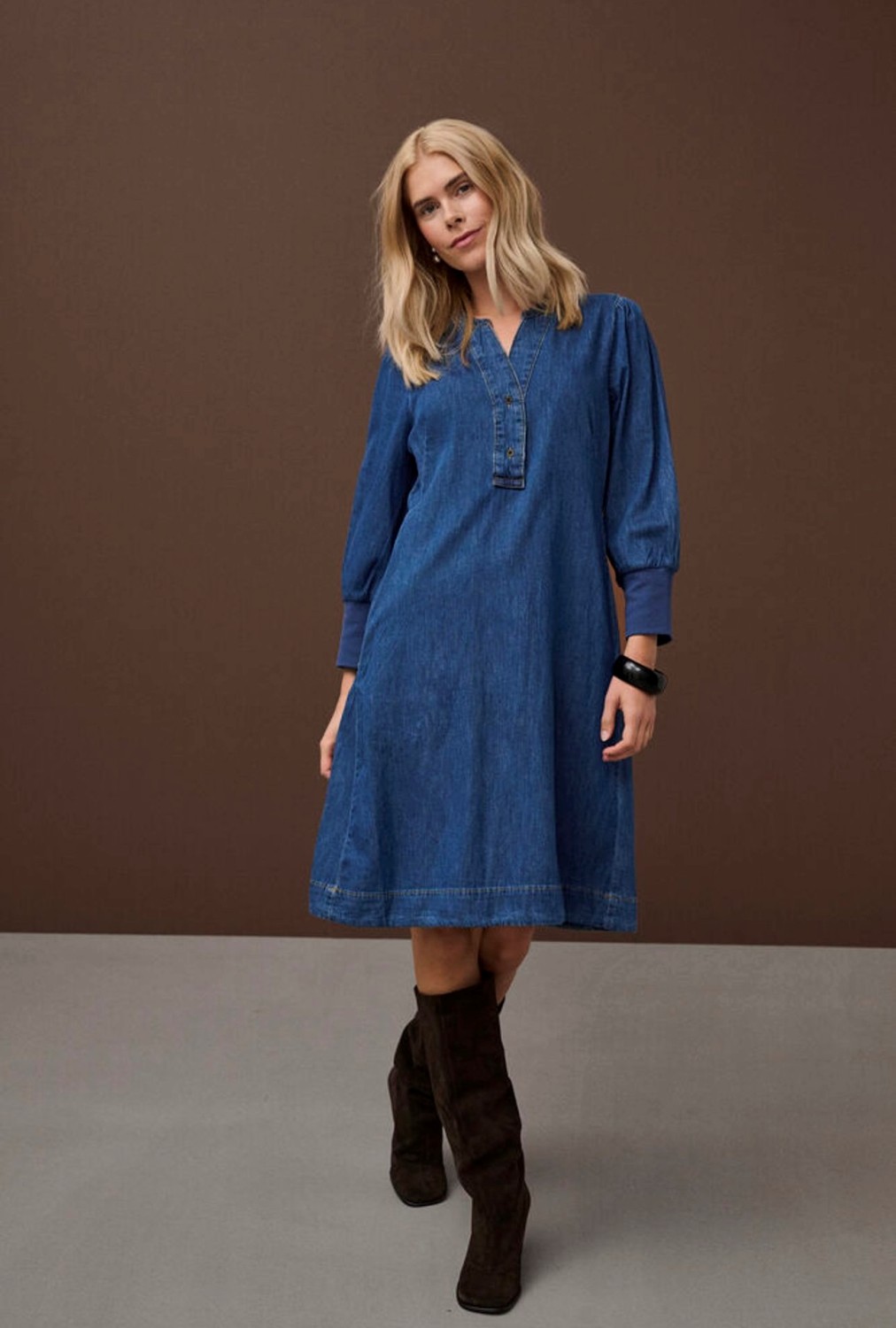 CUARPA Short denim dress