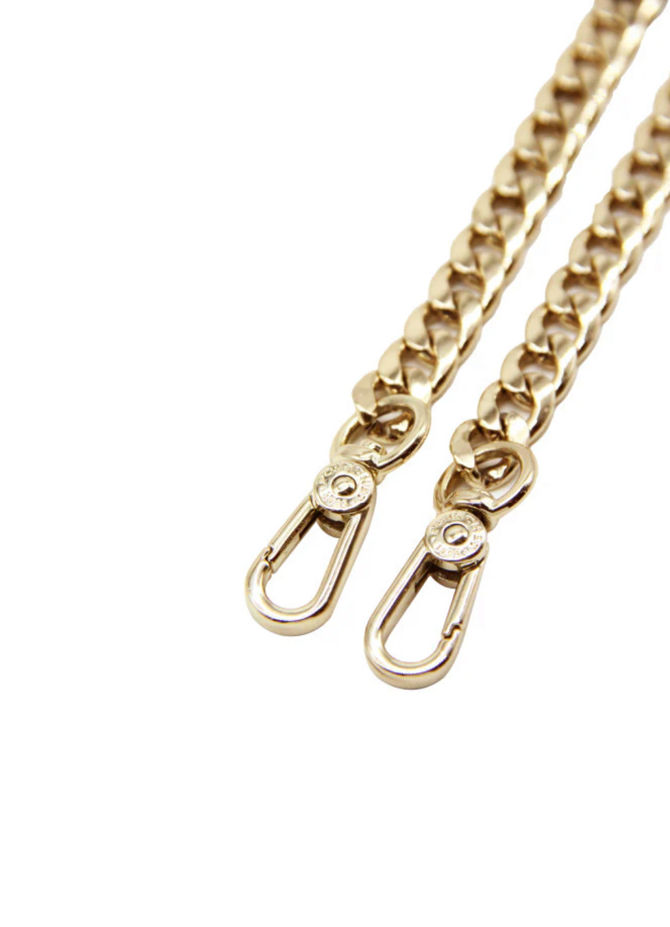 Gullmetallkjede skulderstropp 100cm