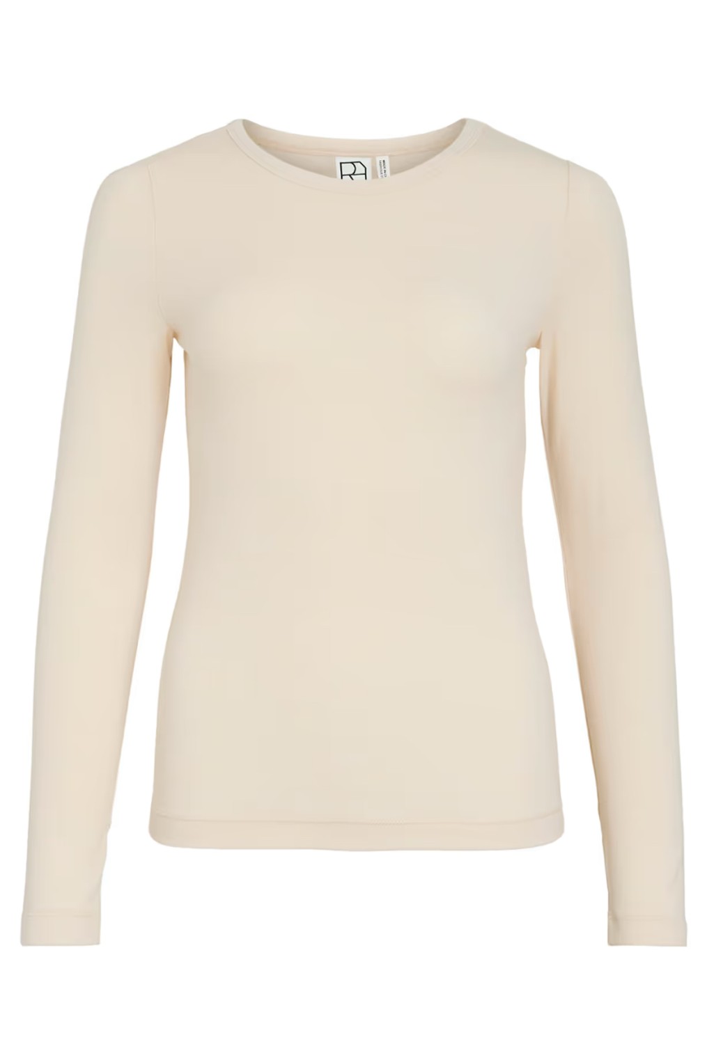 ROUMAPLE l/s o-neck tee/2/pf birch off-white