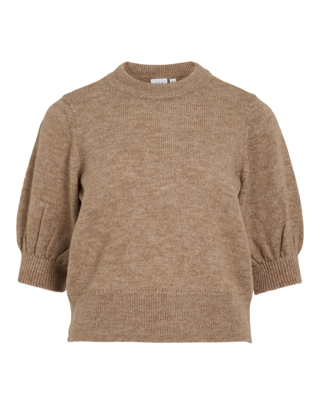 VIBIOLA 3/4 Sleeve knit top Camel